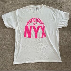 Mardi Gras Mystic Krewe Nyx Parade Graphic T-Shirt // White // Unisex XL